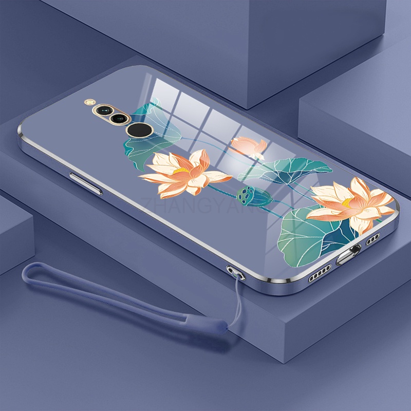 Ốp lưng Redmi 8 Redmi 8a ốp điện thoại Redmi 8 Redmi 8a Ốp Điện Thoại TPU Dẻo Mạ Màu Họa Tiết Hoa Sen Sang Trọng