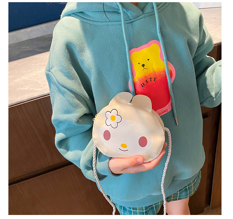 Túi trẻ em 2021 thời trang mới đơn giản dành cho bé trai và bé gái túi trang trí thỏ mèo túi đeo một vai
