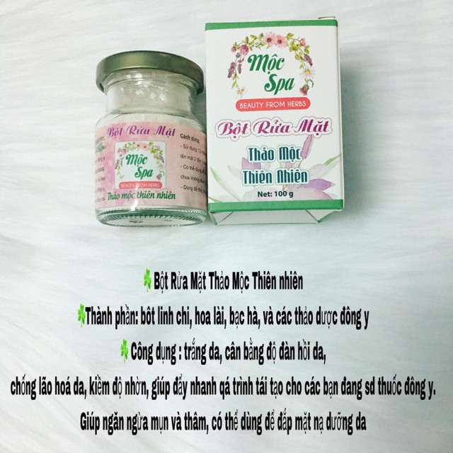 Bột rửa mặt