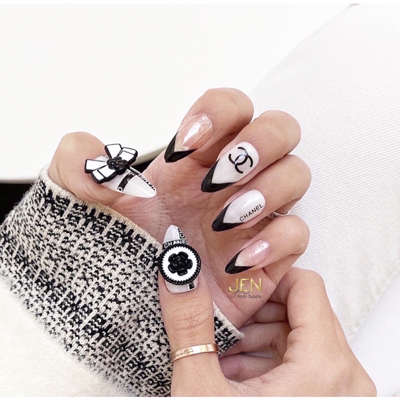 Charm nail thương hiệu-charm hoa trà