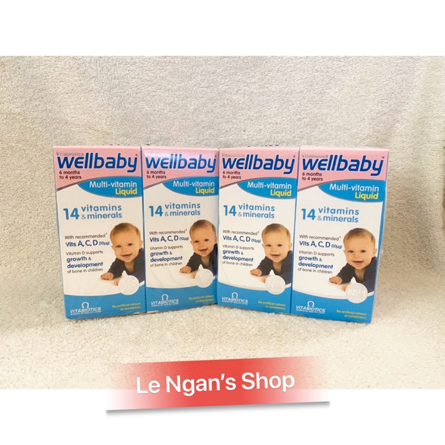 [HÀNG ANH UK] Vitamin Tổng hợp Wellbaby 150ml.