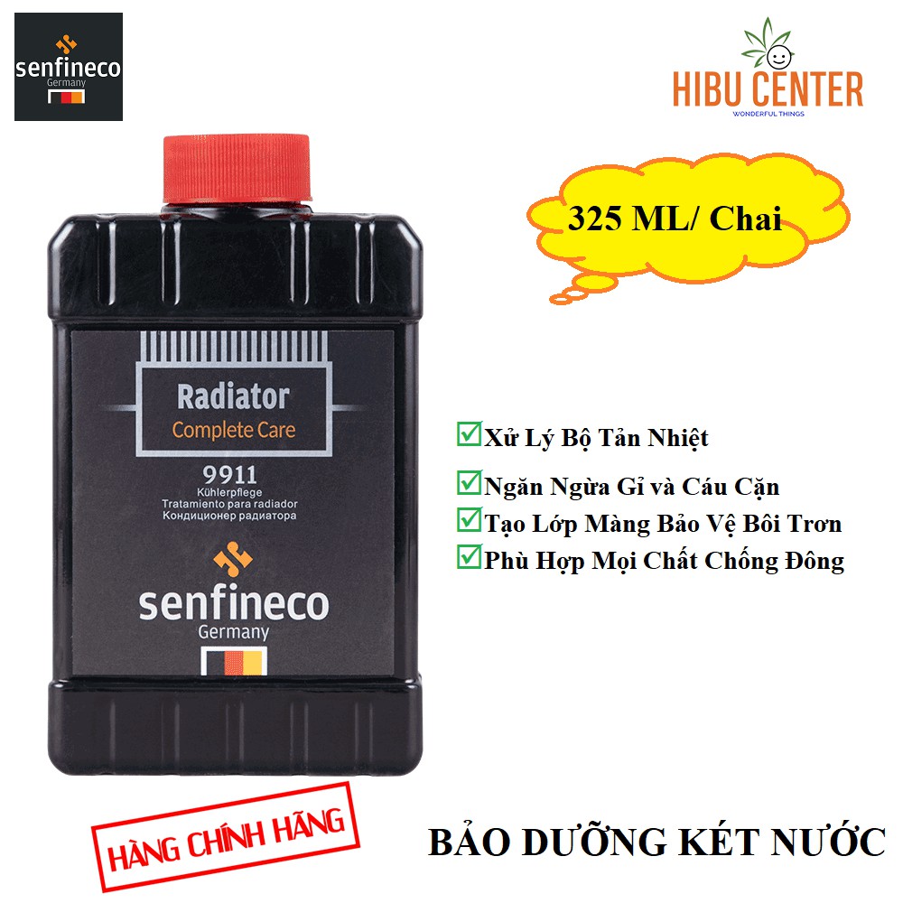 {Cao Cấp} Bảo Dưỡng Két Nước SENFINECO 9911 Radiator Complete Care 325ML/ Chai – HÀNG CHÍNH HÃNG