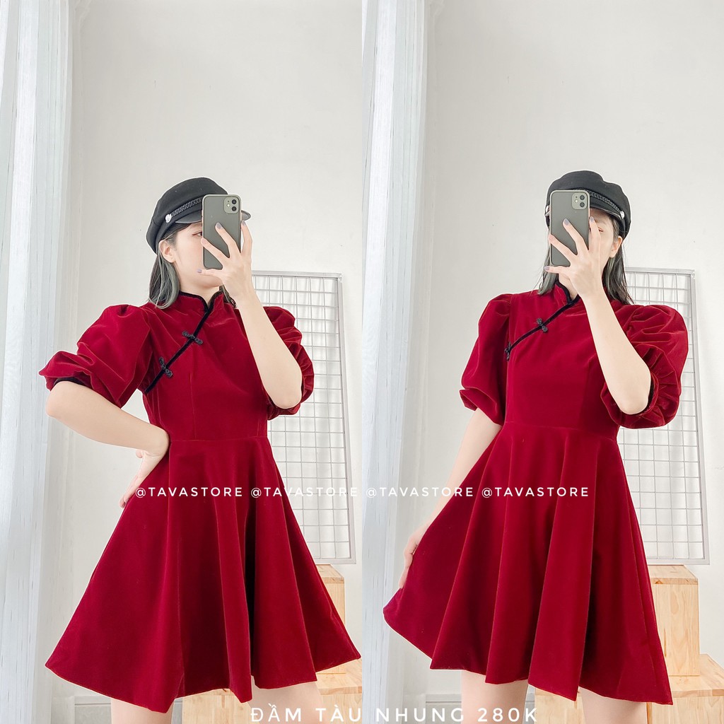 Đầm nhung tàu