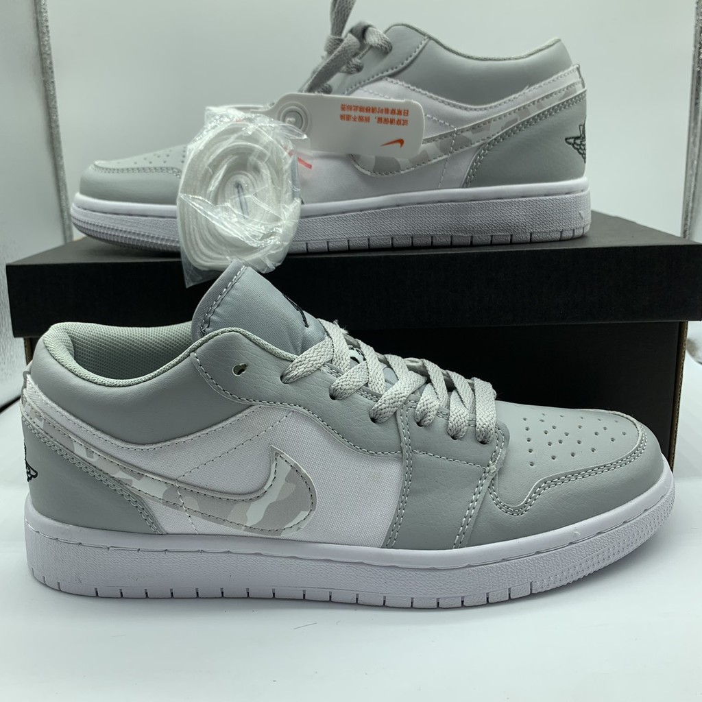 [ KELLY SNEAKERS ] Jordan 1 Low White Camo ( Ảnh thật + Hàng Sẵn )