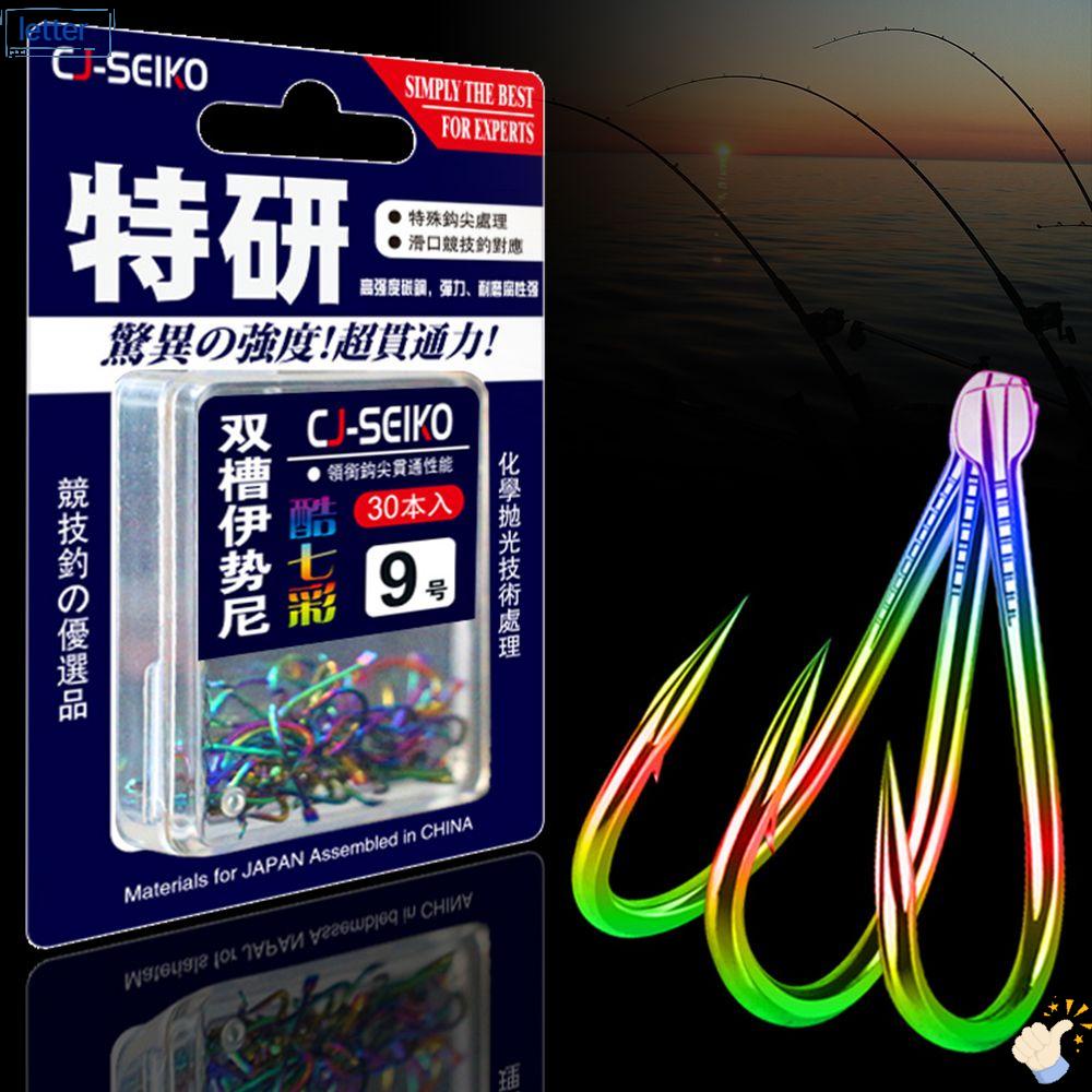 Set 30 Móc Câu Cá Chuyên Dụng # 1-5# Hộp Đựng Dụng Cụ Câu Cá Bằng Thép Vonfram Chất Lượng Cao