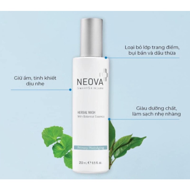 Sữa rửa mặt Neova Herbal Wash chiết xuất thực vật 250ml