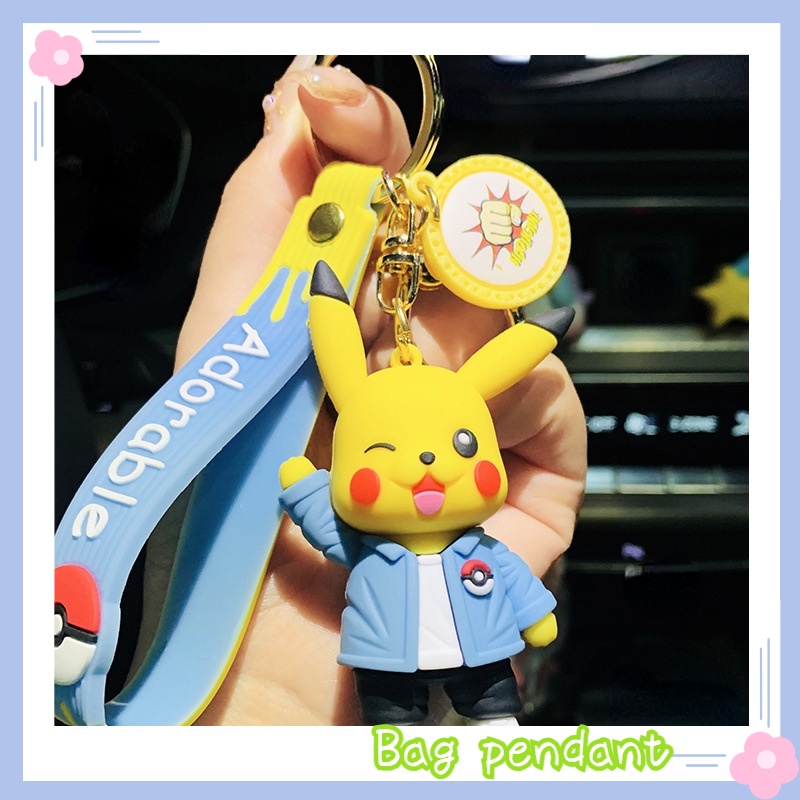 Móc Khóa Hình Vịt / Pikachu Hoạt Hình Đáng Yêu Sáng Tạo