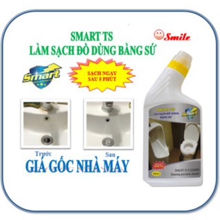 Làm Sạch Tẩy Trắng Đồ Dùng Bằng Sứ SMART TS 500ml