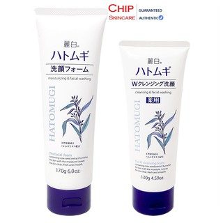 Sữa rửa mặt trắng da Hatomugi Moisturizing & Facial Washing 170g - Chip Skincare