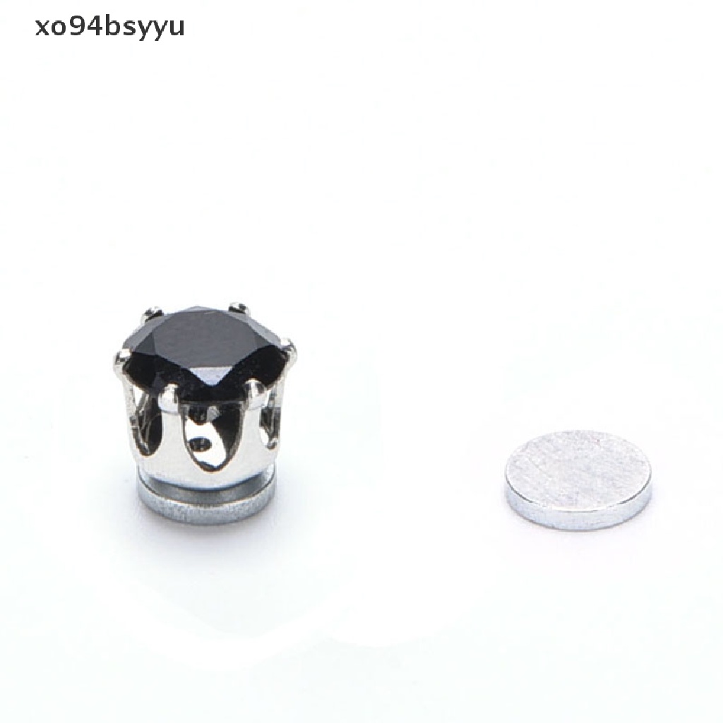 1 Cặp Khuyên Tai Nam Châm xo94bsyyu Màu Đen