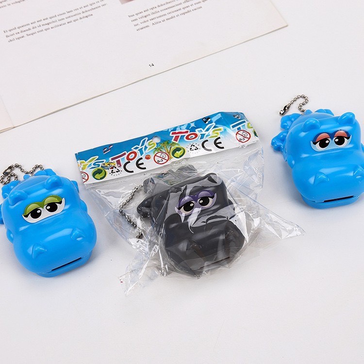 Đồ chơi khám răng cá sấu mini 8cm nhiều hình dáng có móc khóa dễ mang theo