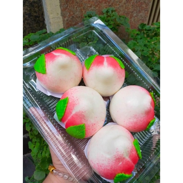 Bánh Bao Trái Đào Nhân Phô Mai