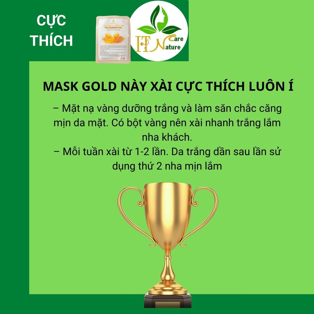 Mặt nạ collagen và.ng 24K căng bóng da HT Nature Care