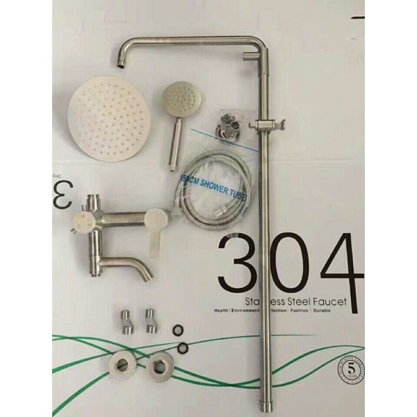 ✅GIÁ SỐC✅Bộ sen cây tròn tắm đứng inox 304