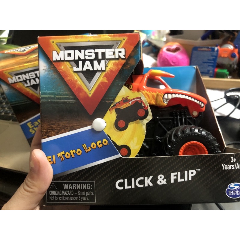 Xe Monster Jam lộn nhào Click and Flip 1:43
