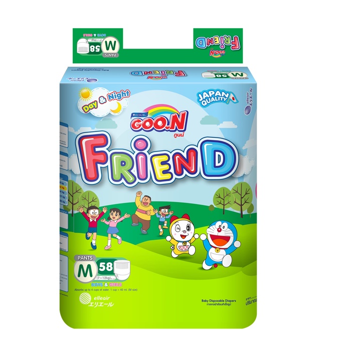 Bỉm quần Goon Friend S60/M58/L46/XL40/XXL34