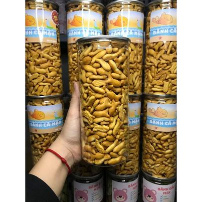 bánh cá mặn - ngon mê ly lon pet 250g