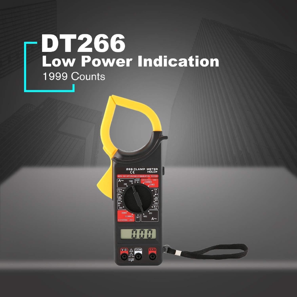 Ampe Kìm, Đồng Hồ Đo Điện Digital Clamp Meter Dt266 - Abg Shop