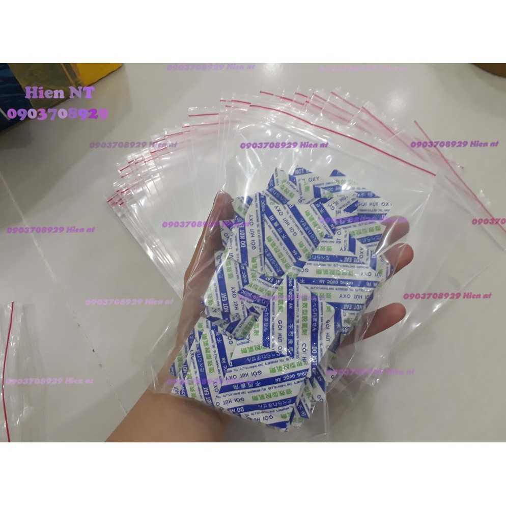 100 gr túi zipper trong viền đỏ/ Túi zip trong - plastic bag