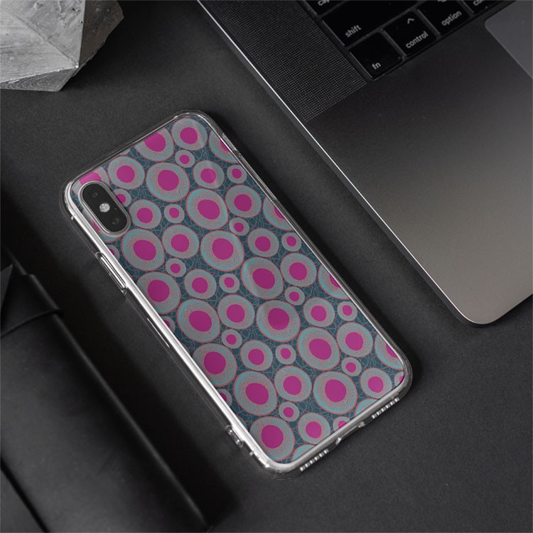 Ốp lưng chống nước chấm hồng đẹp TG Case Hàng cao cấp cho các loại Iphone PAT20210005