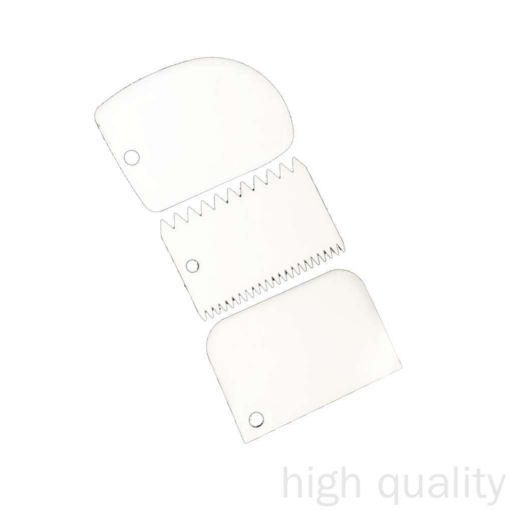 Bộ 3 Dụng Cụ Chà Láng Bánh Kem Đa Năng Có Thể Tái Sử Dụng Tiện Lợi