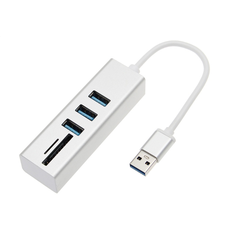 Bộ Hub Gồm 3 Cổng USB 3.0 Bằng Chất Liệu Nhôm Dành Cho PC Laptop Máy Tính Bảng Cổng USB 3.0