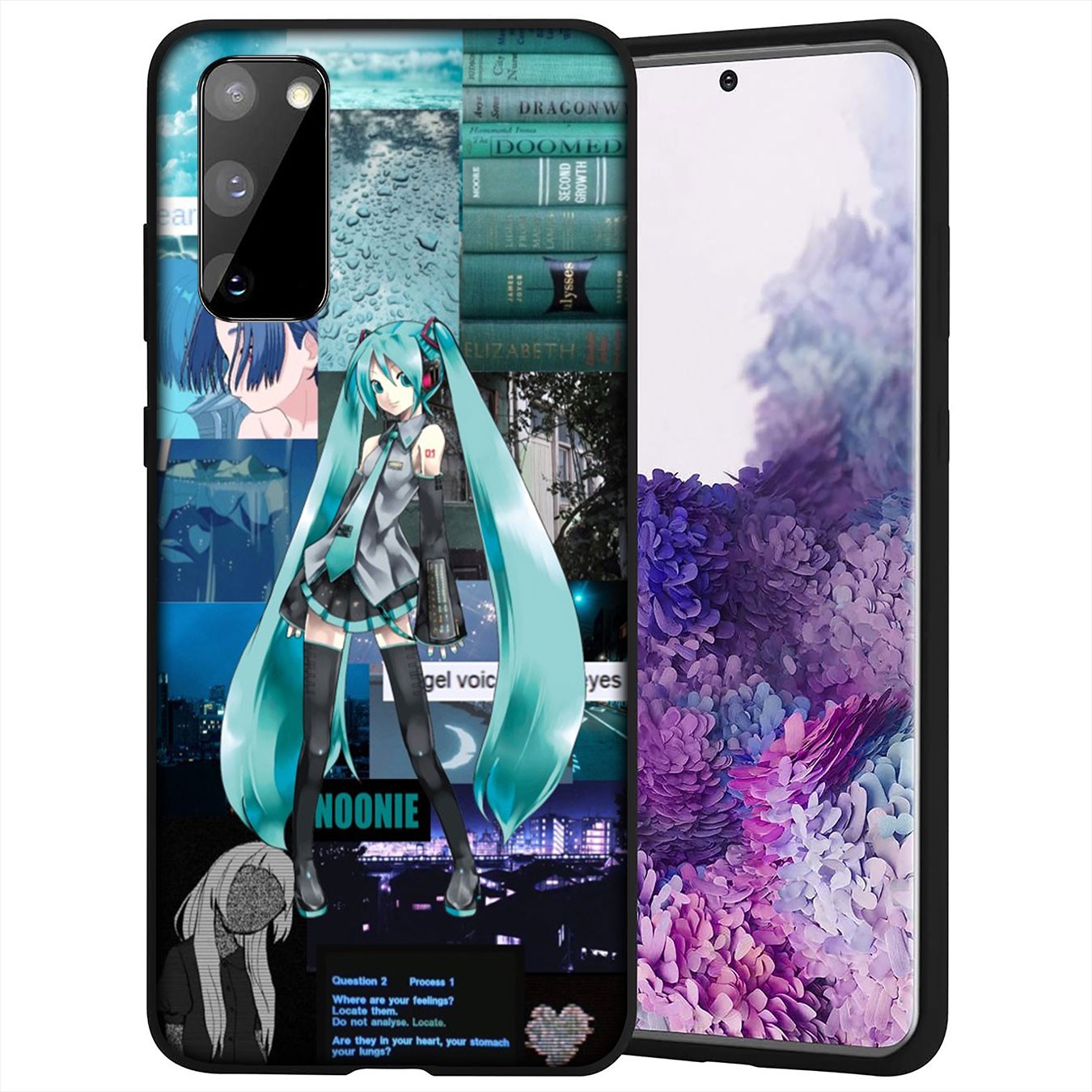 Samsung Galaxy A9 A8 A7 A6 Plus J8 2018 + A21S A70 M20 A6+ A8+ 6Plus Casing Soft Silicone Cartoon hatsune miku girl Phone Case
