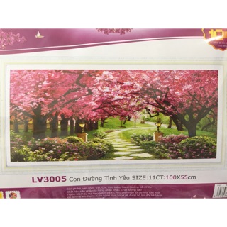 tranh thêu cây tình yêu lv3005