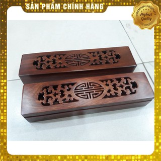 [Mỹ Nghệ Đồng Kỵ] {GIÁ SỐC} Hộp đựng đũa,thìa,dĩa,bút chạm trổ băng gỗ hương