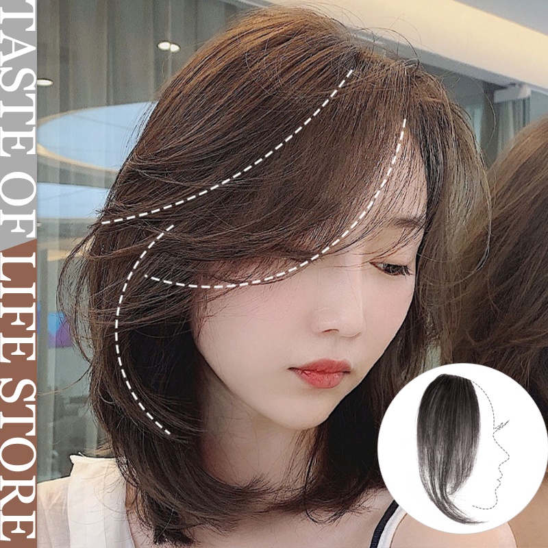 🎀Tóc mái giả không đường may phong cách ins thời trang Pháp