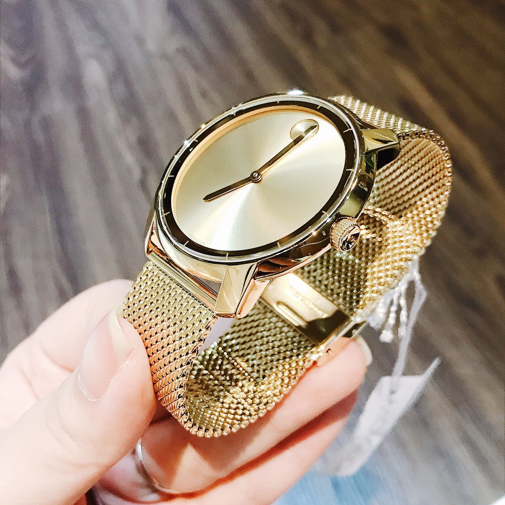 Đồng hồ - Nam - Movado Bold 3600373 Gold Tone Mesh Watch