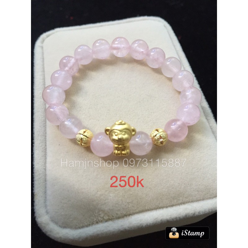 vòng thạch anh hồng con giáp