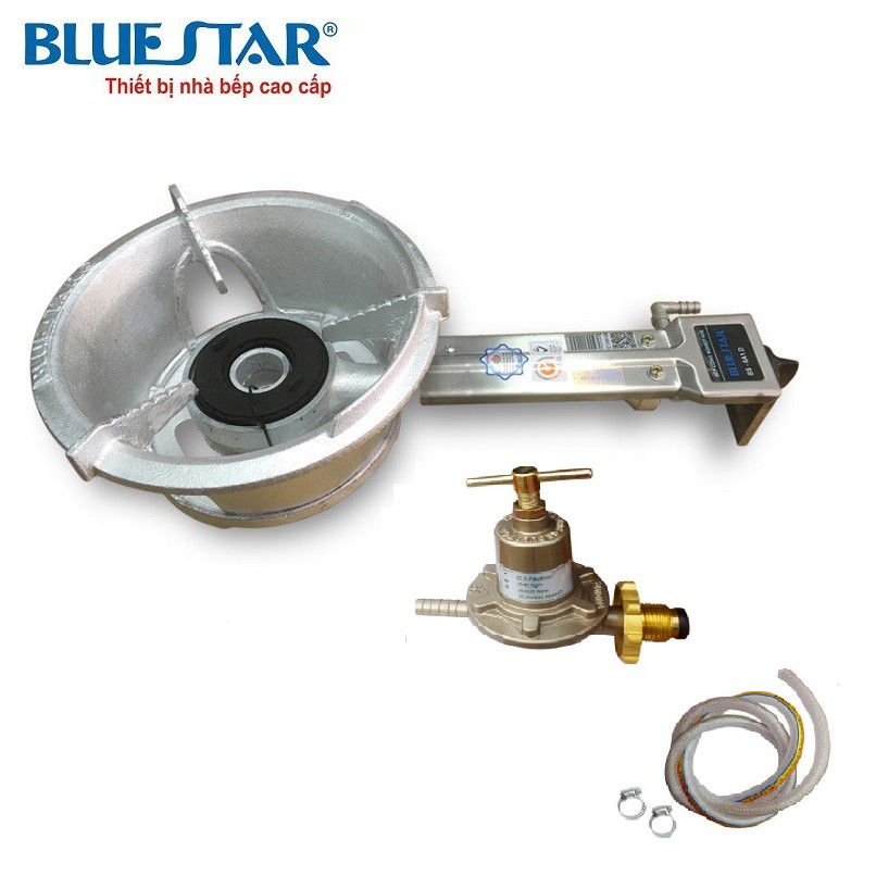 Combo Bếp Khè Gas Công Nghiệp Bluestar BS-6A1D ( Cán Dài ) + Bộ Van SAWANA SW-999 và 1,5m Dây