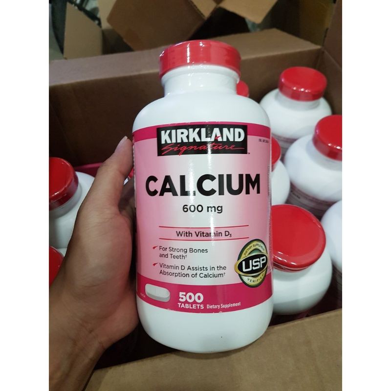 Kirkland Calcium 600mg Mỹ 500 viên