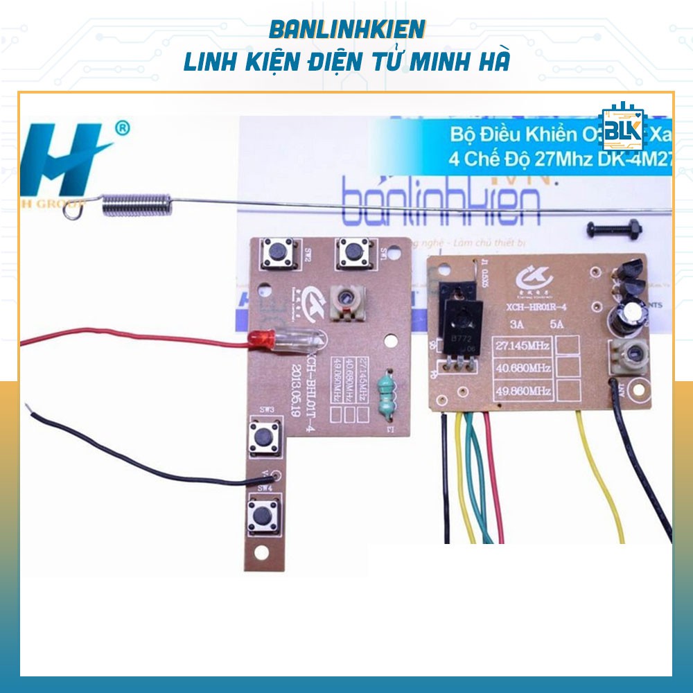 Bộ Điều Khiển Oto Từ Xa 4 Chế Độ 27Mhz