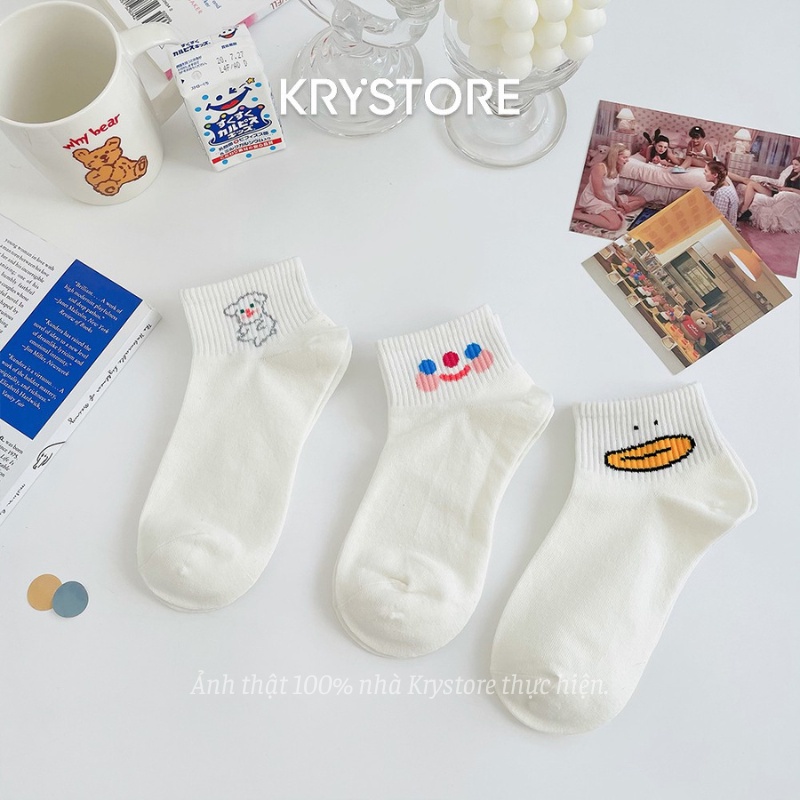 Tất ngắn cổ hình con vật cute dễ thương phong cách Hàn Quốc NC21
