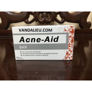 ACNE-AID BAR 100G. XÀ PHÒNG LÀM SẠCH DA HỮU HIỆU VÀ ÊM DỊU, HỮU ÍCH TRONG TRƯỜNG HỢP MỤN TRỨNG CÁ VÀ DA NHỜN.