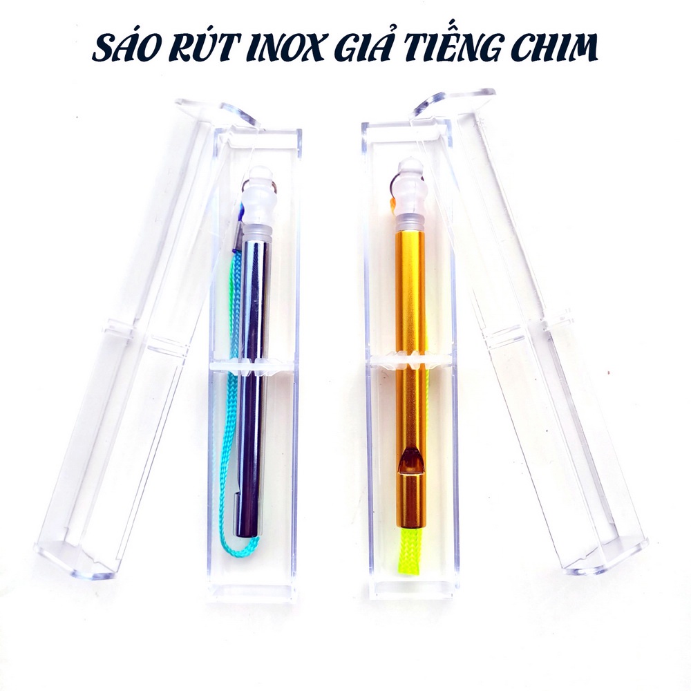 Bộ Sáo Rút Inox Tập Hót Cho 4 - 5 Loại Chim Vàng Bạc Có Clip Thực Tế
