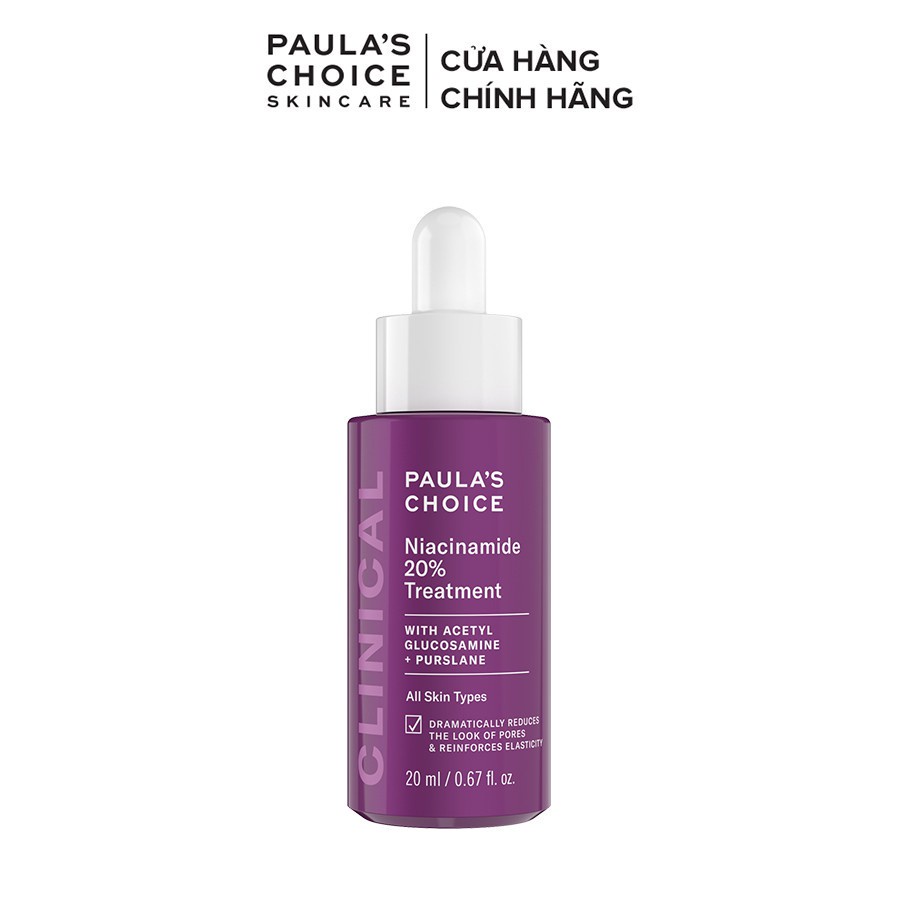 Tinh chất se khít lỗ chân lông tối ưu Paulas Choice Niacinamide 20% Treatment 20ml 8030