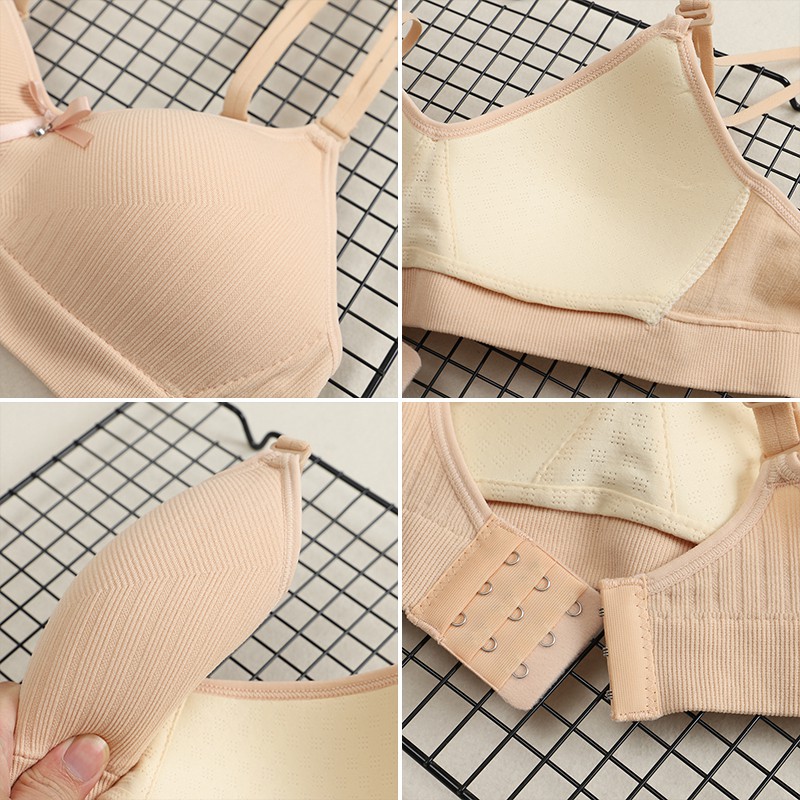 Áo lót nữ không gọng đệm mỏng êm mềm, Áo bralette học sinh cài sau dây quai mảnh tháo được_AL62 | BigBuy360 - bigbuy360.vn