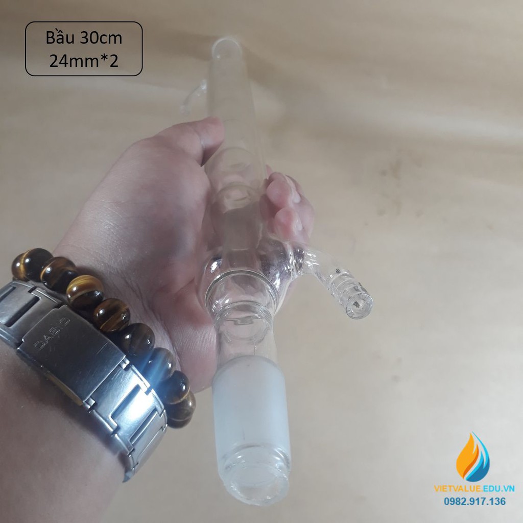 Sinh hàn bầu chiều dài 30 cm, ruột bầu, kích thước cổ 24mmx2