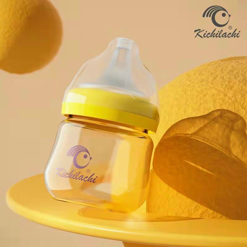 Bình sữa 90ml ppsu  cảm biến nhiệt kichilachi