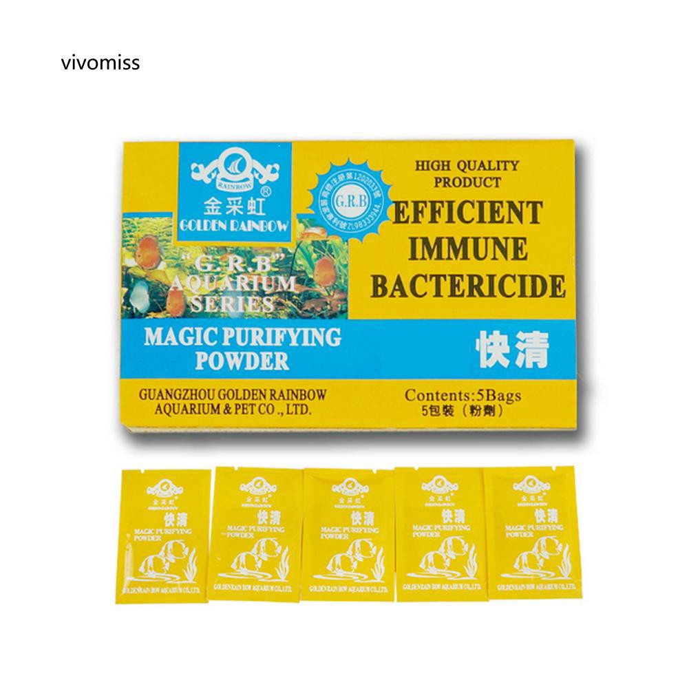 Bộ 5 túi bột làm sạch nước bể cá