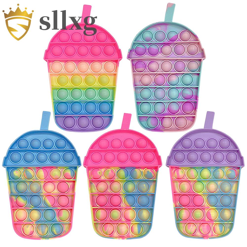 Đồ chơi hình cốc trà sữa bằng silicone cao cấp