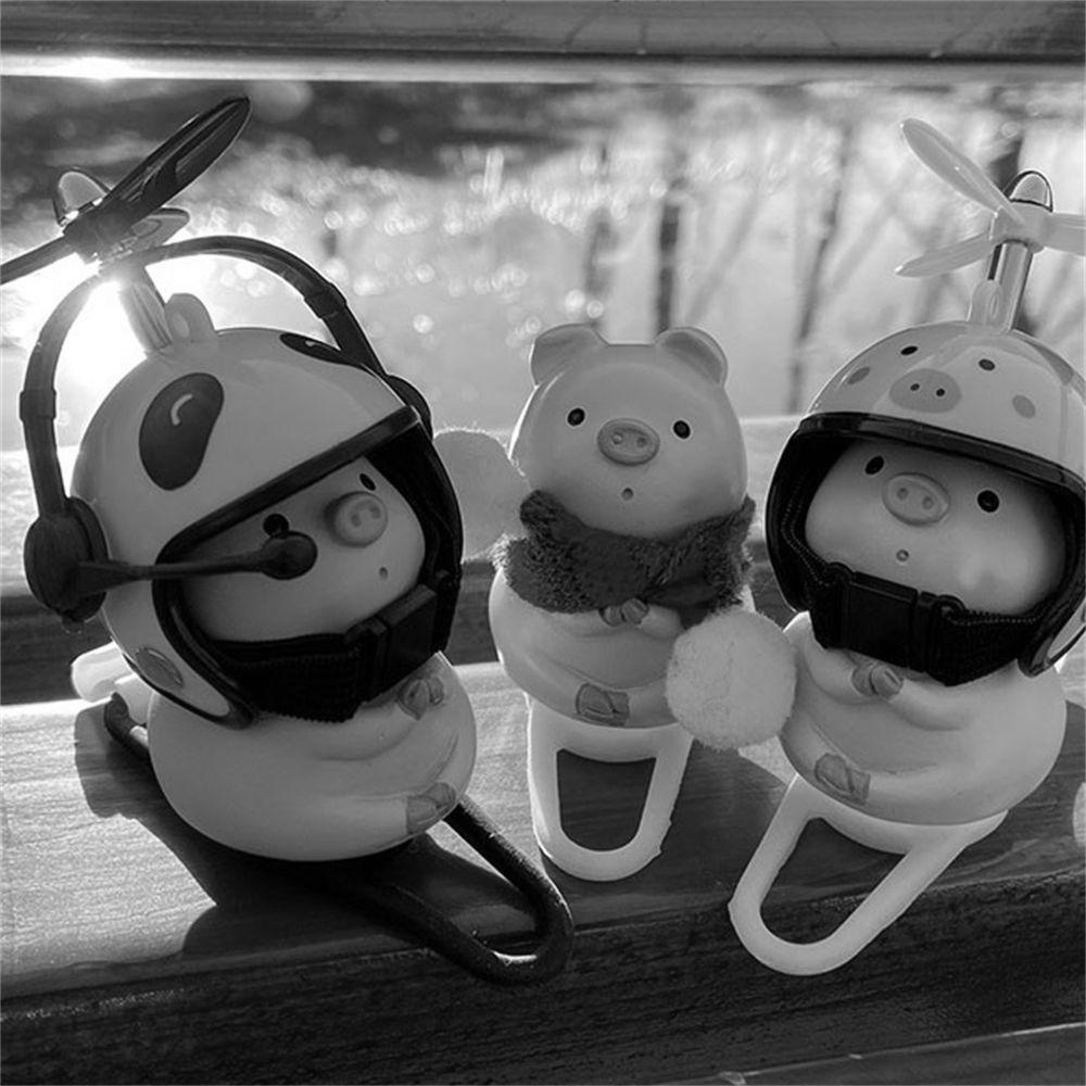 Đồ Chơi Hình Chú Heo Đội Nón Bảo Hiểm Dễ Thương Trang Trí Xe Đạp / Nón Bảo Hiểm VANES1