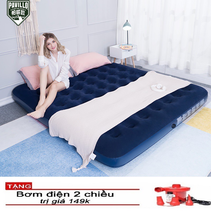 [BH 1 ĐỔI 1] Nệm Hơi Đệm Hơi Cao Cấp Bestway Cao Cấp Tặng Bơm+Miếng Vá