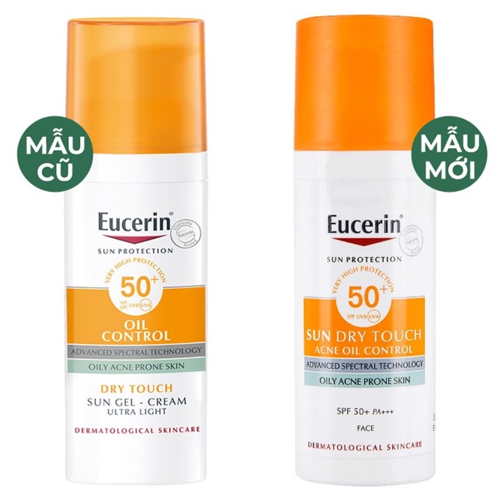 Kem Chống Nắng Eucerin Cho Da Dầu Mụn Eucerin Sun Gel Cream Oil Control SPF 50+ 50ml