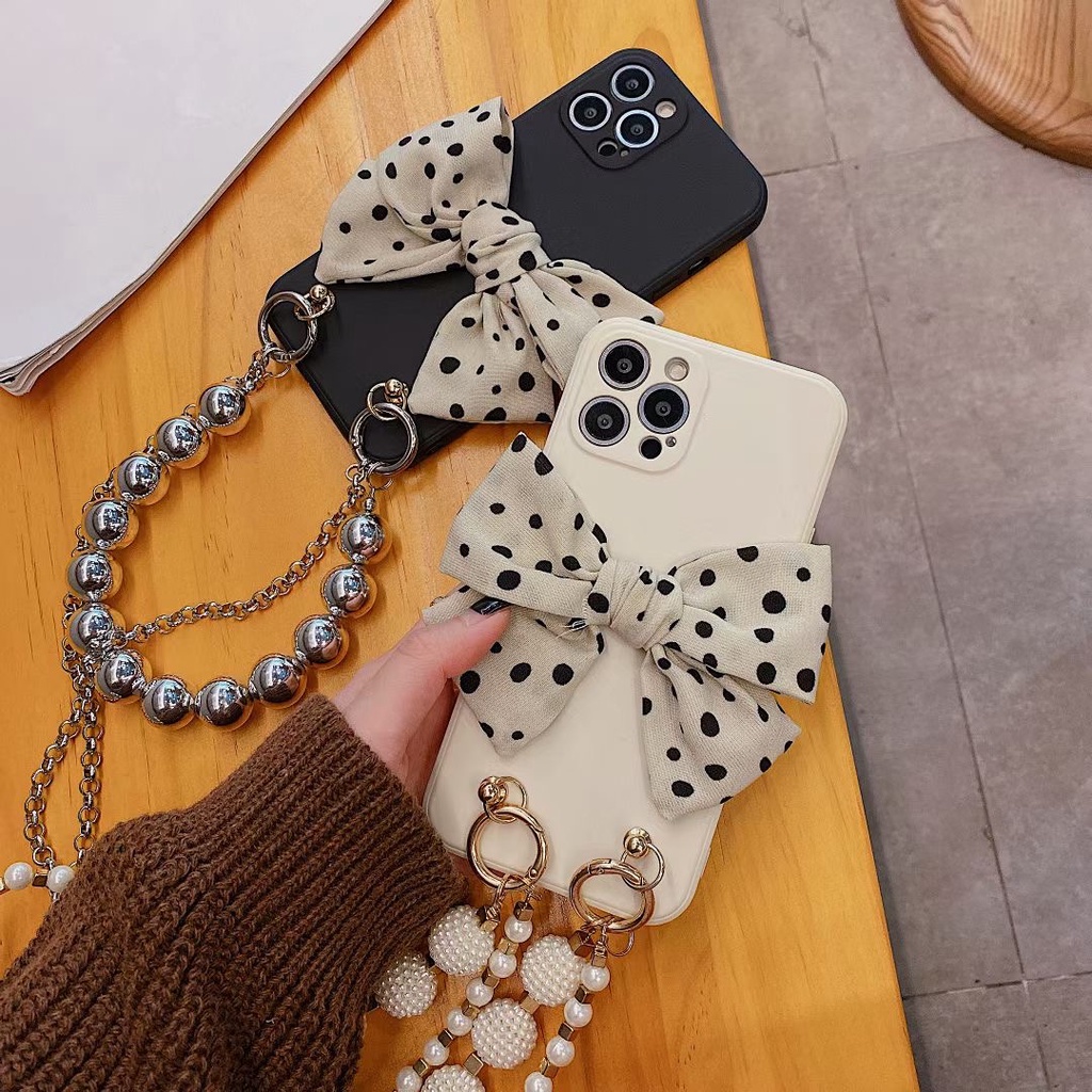 Ốp Điện Thoại Mềm Họa Tiết Chấm Bi Cho Iphone 14 pro max 14 plus 13 pro max 12 pro max 11 pro max xs max xr x 7 8 plus