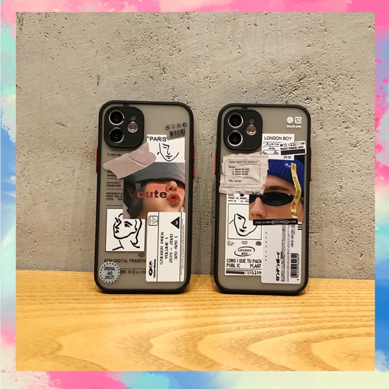Ốp Lưng Nhám IPHONE-ANDROID Chống Sock, Va Đập Bảo Vệ Camera London Boy