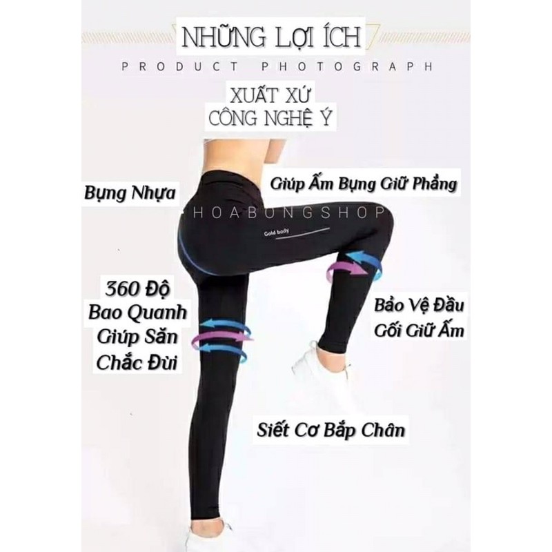 QUẦN TẬP GIẢM MỠ GYM,YOGA GLOD BODY CỘNG NGHỆ Ý ĐỐT MỠ CAO CẤP